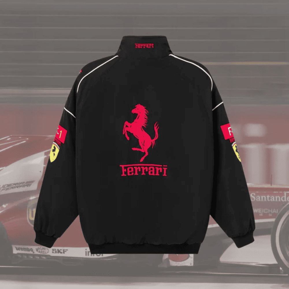 Jaqueta FERRARI F1 Vintage FULL BLACK