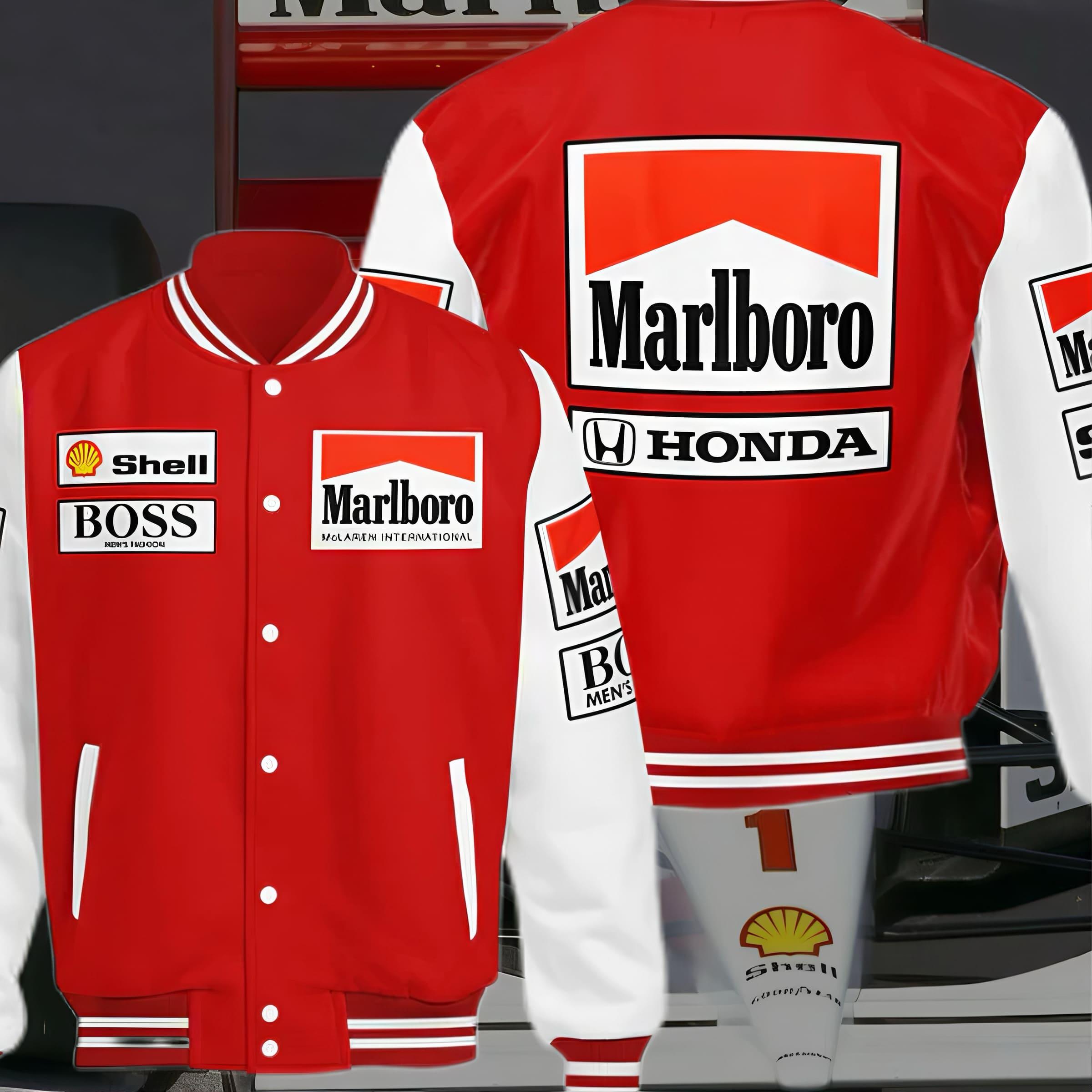 Jaqueta Mclaren Honda Marlboro Retrô F1