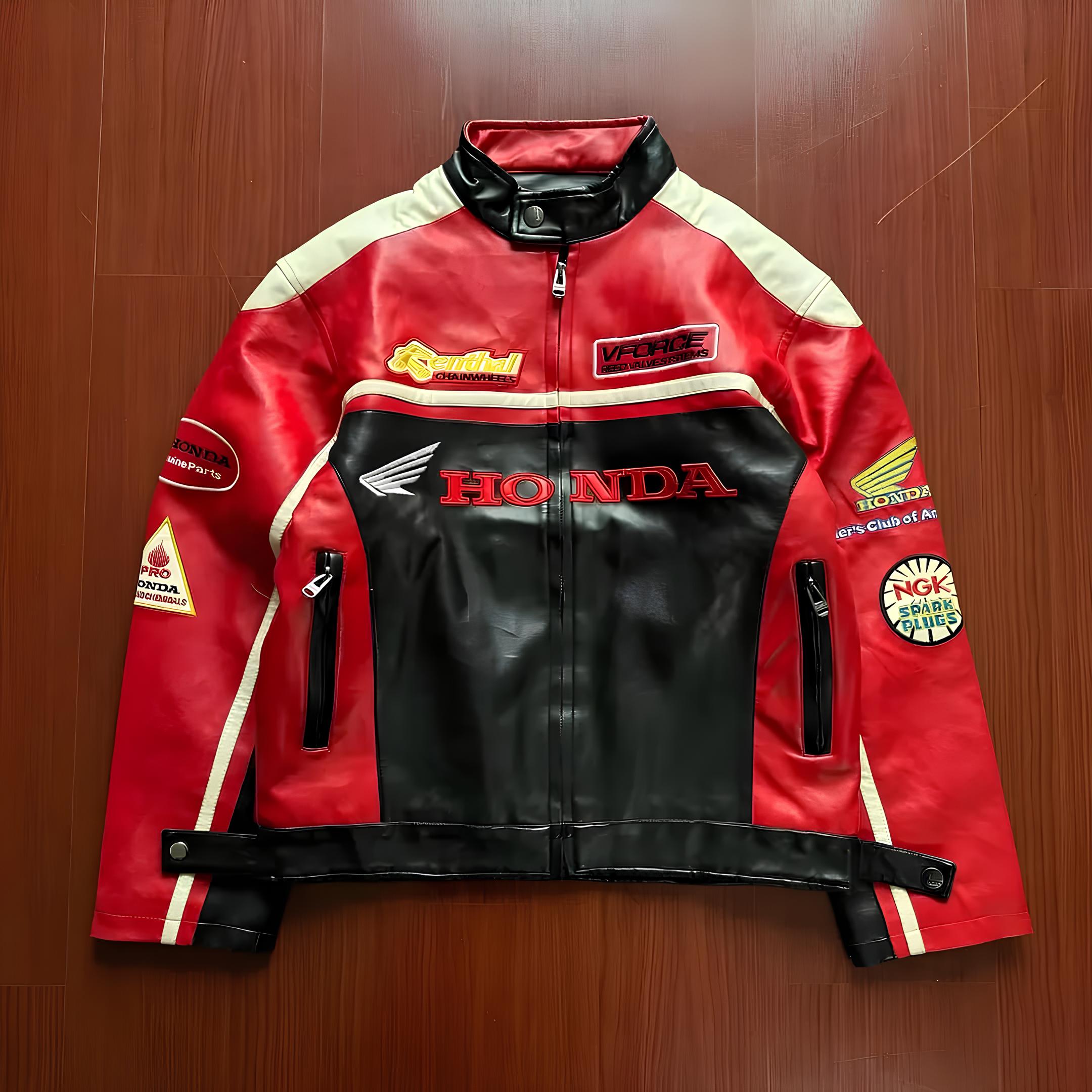 Jaqueta de Couro Honda Racing Edition Limitada (LANÇAMENTO)