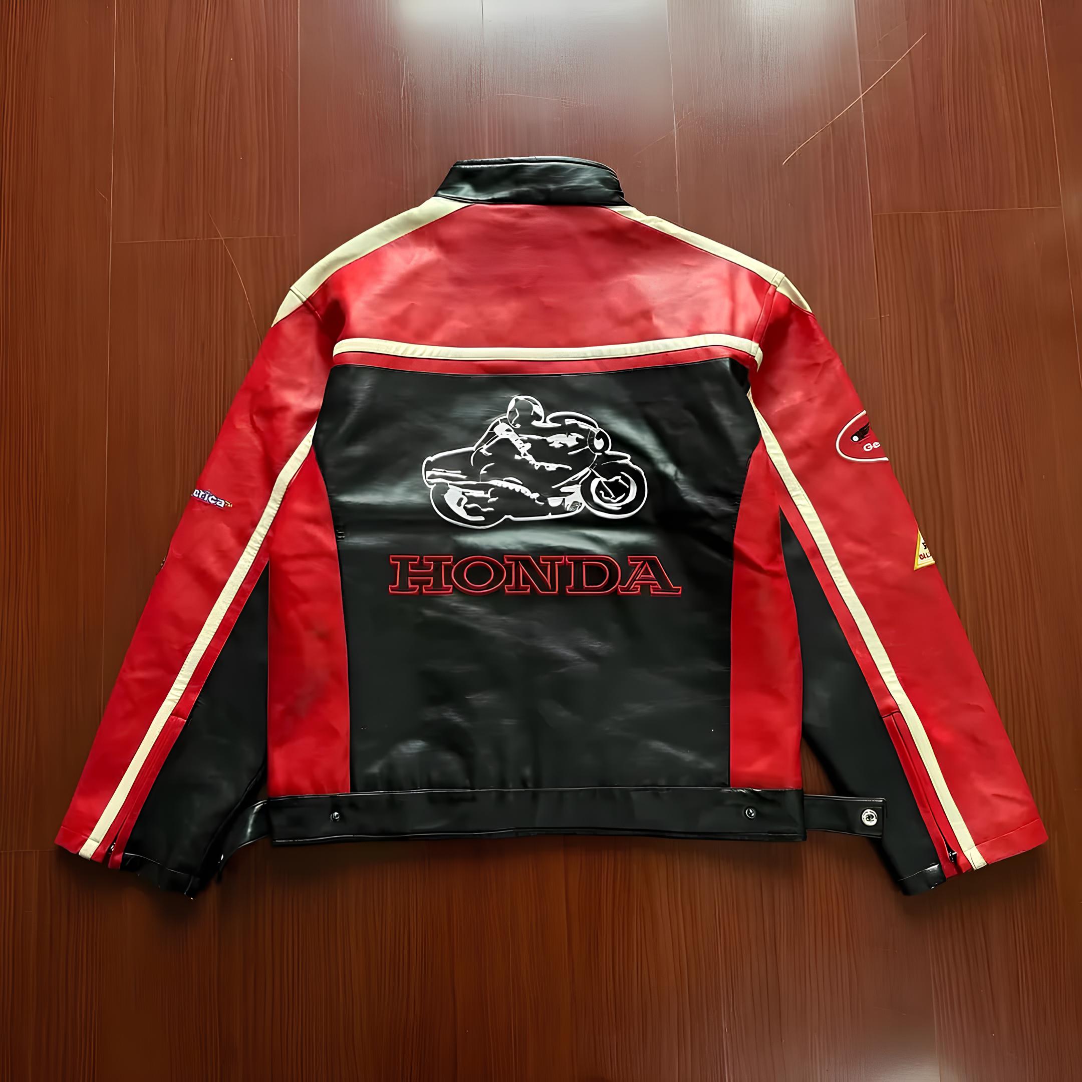 Jaqueta de Couro Honda Racing Edition Limitada (LANÇAMENTO)