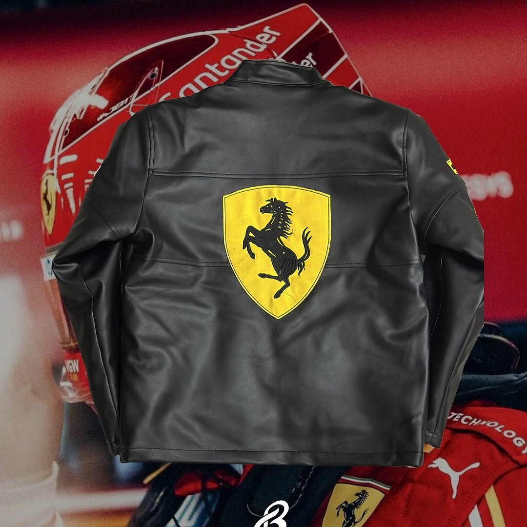 Jaqueta FERRARI F1 Vintage Black - Lançamento