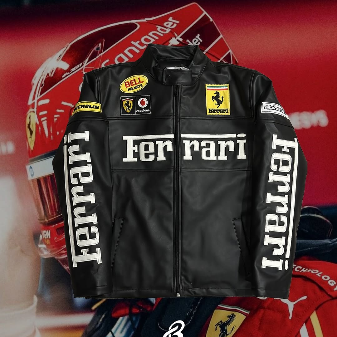 Jaqueta FERRARI F1 Vintage Black - Lançamento