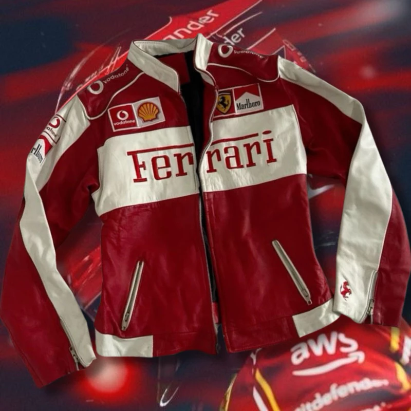 Jaqueta de Couro FERRARI F1  RR Race