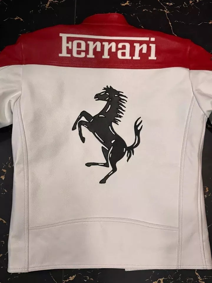 Jaqueta FERRARI F1 Vintage Branca