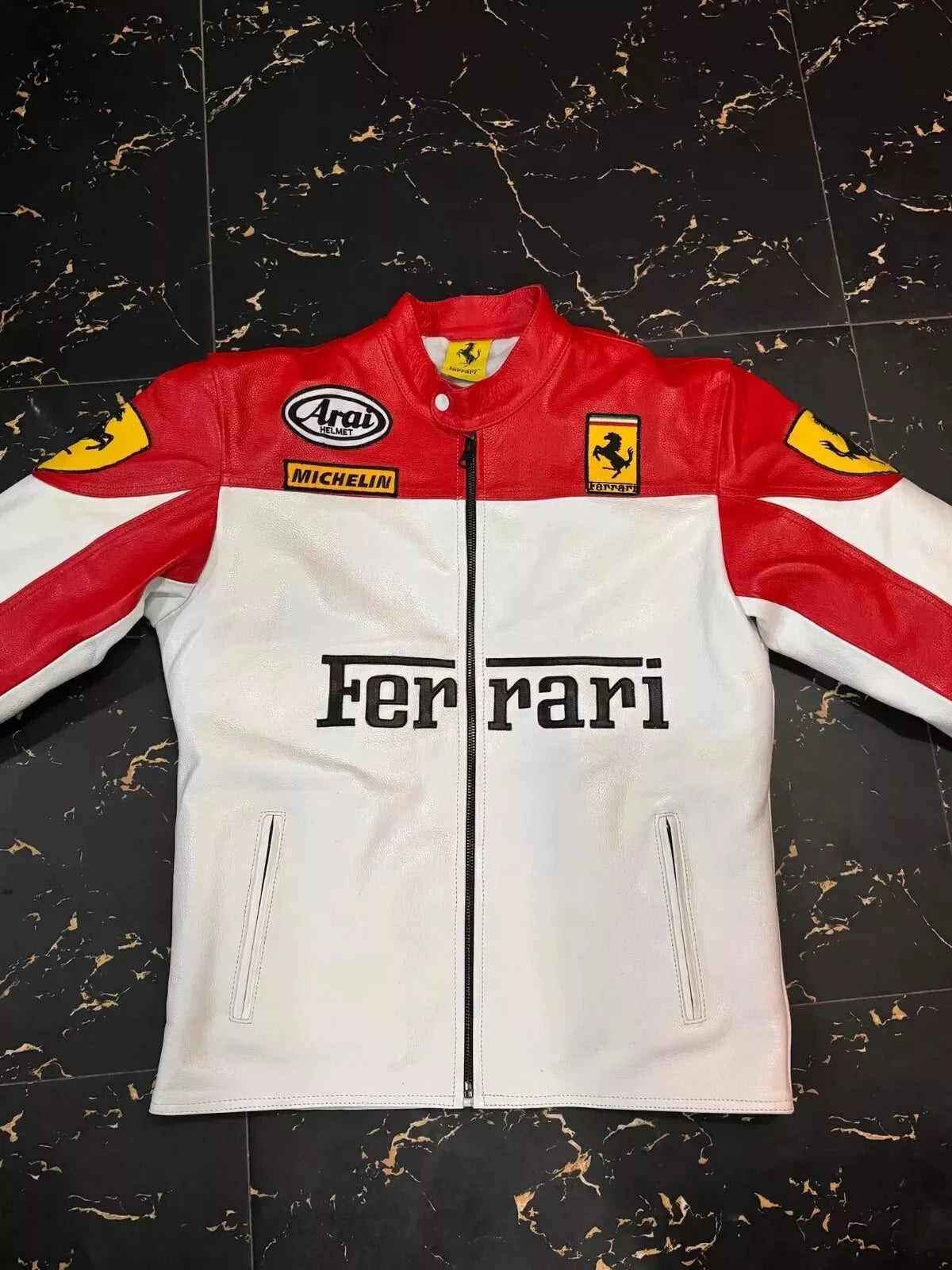 Jaqueta FERRARI F1 Vintage Branca